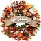 22 Inch Fall Berries Wreath for Front Door(Fall Berries Wreath)